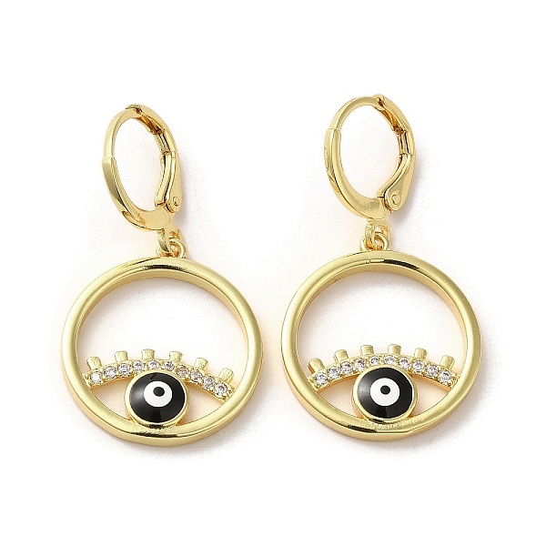 PandaHall Evil Eye Real 18K Gold Plated Brass Dangle Leverback Earrings, with Enamel and Cubic Zirconia, Black, 33.5x18.5mm Cubic Zirconia...
PandaHall Evil Eye Real 18K Gold Plated Brass Dangle Leverback Earrings, with Enamel and Cubic Zirconia, Black, 33.5x18.5mm Cubic Zirconia...