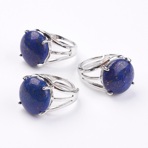 PandaHall Adjustable Natural Lapis Lazuli Finger Rings, with Brass Findings, 17.5mm Lapis Lazuli Blue
PandaHall Adjustable Natural Lapis Lazuli Finger Rings, with Brass Findings, 17.5mm Lapis Lazuli Blue