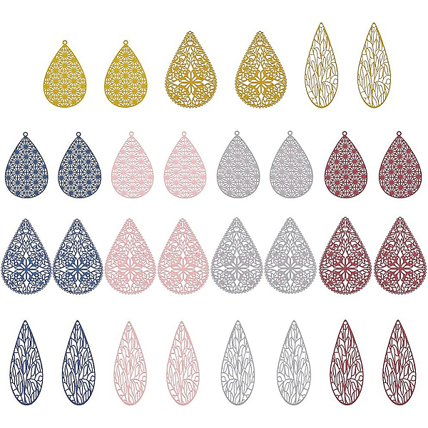 PandaHall BENECREAT 30Pcs Teardrop Drop Earring Making Charms Spray Painted Pendants with Hole 1.4mm, 15 Styles Charms Embellishments for..., Multicolor
PandaHall BENECREAT 30Pcs Teardrop Drop Earring Making Charms Spray Painted Pendants with Hole 1.4mm, 15 Styles Charms Embellishments for..., Multicolor