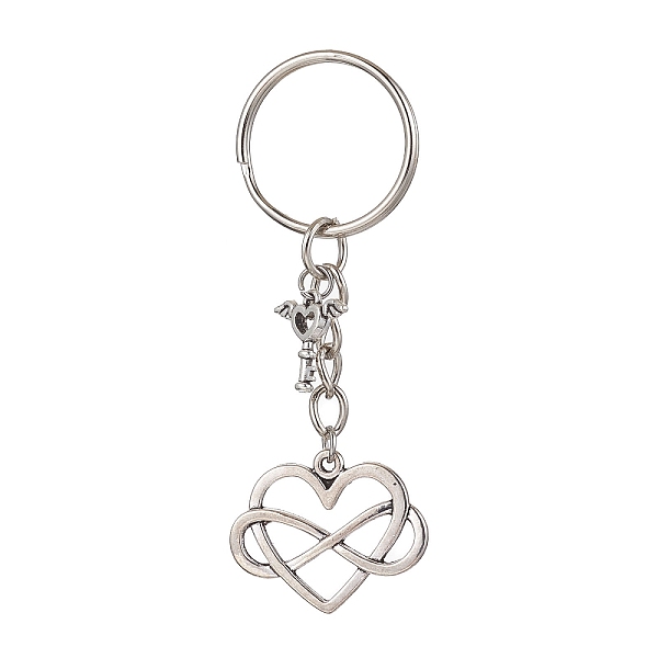 PandaHall Valentine's Day Heart Alloy Pendant Keychain, with Iron Split Key Rings, Infinity, 7.6cm Alloy Infinity
PandaHall Valentine's Day Heart Alloy Pendant Keychain, with Iron Split Key Rings, Infinity, 7.6cm Alloy Infinity