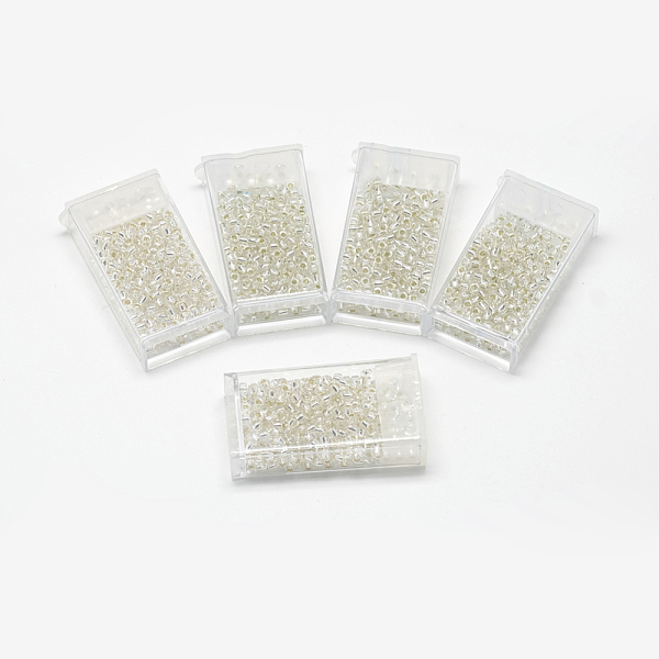 PandaHall MGB Matsuno Glass Beads, Japanese Seed Beads, 6/0 Silver Lined Glass Round Hole Rocailles Seed Beads, Clear, 3.5~4x3mm, Hole...
PandaHall MGB Matsuno Glass Beads, Japanese Seed Beads, 6/0 Silver Lined Glass Round Hole Rocailles Seed Beads, Clear, 3.5~4x3mm, Hole...