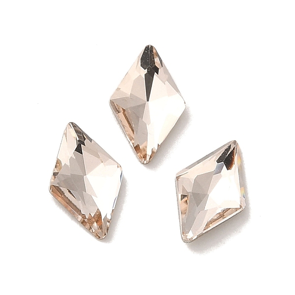 PandaHall Glass Rhinestone Cabochons, Point Back & Back Plated, Faceted, Rhombus, Light Peach, 8x5x2mm Glass Rhinestone Rhombus Pink
PandaHall Glass Rhinestone Cabochons, Point Back & Back Plated, Faceted, Rhombus, Light Peach, 8x5x2mm Glass Rhinestone Rhombus Pink