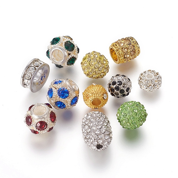 PandaHall Alloy Beads, with Rhinestones, Mixed Shapes, Mixed Color, 5.5~18.5x8.5~14mm, Hole: 1~8mm Alloy+Rhinestone Mixed Shapes Multicolor
PandaHall Alloy Beads, with Rhinestones, Mixed Shapes, Mixed Color, 5.5~18.5x8.5~14mm, Hole: 1~8mm Alloy+Rhinestone Mixed Shapes Multicolor
