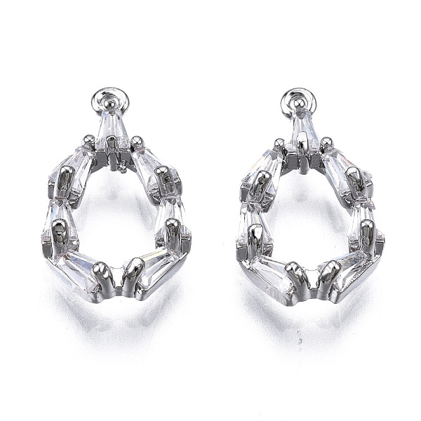 PandaHall Brass Inlaid Clear Cubic Zirconia Charms, Teardrop, Platinum, 14x8x3mm, Hole: 0.7mm Brass+Cubic Zirconia Teardrop Clear
PandaHall Brass Inlaid Clear Cubic Zirconia Charms, Teardrop, Platinum, 14x8x3mm, Hole: 0.7mm Brass+Cubic Zirconia Teardrop Clear