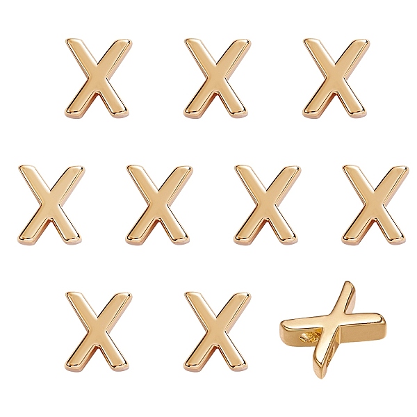 PandaHall 10Pcs Brass Charms, Long-Lasting Plated, Golden, Letter, Letter.X, X: 9x7x3mm, Hole: 1.6mm Brass Letter X
PandaHall 10Pcs Brass Charms, Long-Lasting Plated, Golden, Letter, Letter.X, X: 9x7x3mm, Hole: 1.6mm Brass Letter X