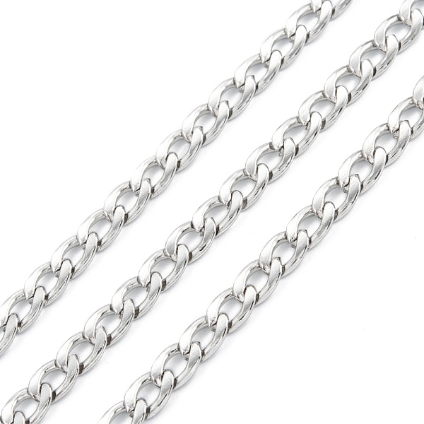 PandaHall 304 Stainless Steel Twisted Chains, Curb Chains, Unwelded, with Spool, Stainless Steel Color, 9x6x1mm, about 32.8 Feet(10m)/roll...
PandaHall 304 Stainless Steel Twisted Chains, Curb Chains, Unwelded, with Spool, Stainless Steel Color, 9x6x1mm, about 32.8 Feet(10m)/roll...