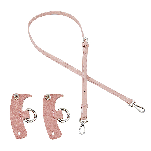 PandaHall Leather Crossbody Long Purse Straps, with Undamaged Bag D Ring Connector, Pink, 108~120.5x1.1cm Leather Pink
PandaHall Leather Crossbody Long Purse Straps, with Undamaged Bag D Ring Connector, Pink, 108~120.5x1.1cm Leather Pink