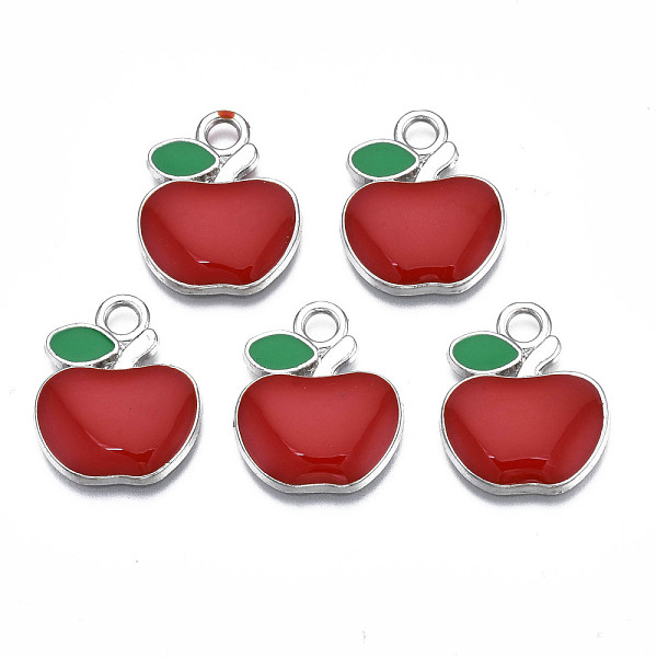 PandaHall Alloy Enamel Pendants, Platinum, Apple, FireBrick, 22x18x2.5mm, Hole: 3mm Alloy+Enamel Fruit Red
PandaHall Alloy Enamel Pendants, Platinum, Apple, FireBrick, 22x18x2.5mm, Hole: 3mm Alloy+Enamel Fruit Red