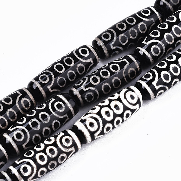 PandaHall Tibetan Style dZi Beads Strands, Natural Agate Rice Beads, Column, 16-Eye, 29~30.5x11mm, Hole: 1.5mm, about 10pcs/strand, 11.54...
PandaHall Tibetan Style dZi Beads Strands, Natural Agate Rice Beads, Column, 16-Eye, 29~30.5x11mm, Hole: 1.5mm, about 10pcs/strand, 11.54...