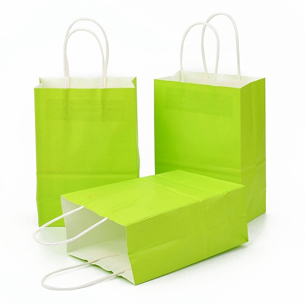PandaHall Kraft Paper Bags, Gift Bags, Shopping Bags, with Handles, Green Yellow, 15x8x21cm Paper None
PandaHall Kraft Paper Bags, Gift Bags, Shopping Bags, with Handles, Green Yellow, 15x8x21cm Paper None