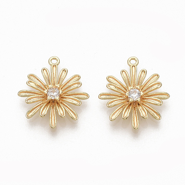 PandaHall Brass Micro Pave Clear Cubic Zirconia Pendants, Nickel Free, Flower, Real 18K Gold Plated, 17x15x2.5mm, Hole: 1mm Brass+Cubic...
PandaHall Brass Micro Pave Clear Cubic Zirconia Pendants, Nickel Free, Flower, Real 18K Gold Plated, 17x15x2.5mm, Hole: 1mm Brass+Cubic...