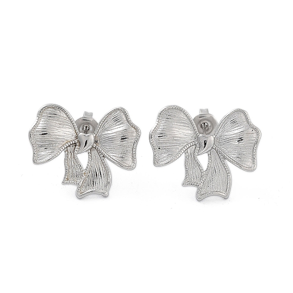 PandaHall 304 Stainless Steel Stud Earrings, Bowknot, Stainless Steel Color, 20x24mm 304 Stainless Steel Bowknot
PandaHall 304 Stainless Steel Stud Earrings, Bowknot, Stainless Steel Color, 20x24mm 304 Stainless Steel Bowknot