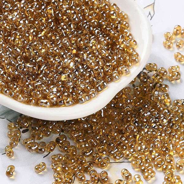 PandaHall Glass Seed Beads, Transparent Colours, Silver Lined, Peanut, Goldenrod, 4~4.5x2~2.5x2~2.5mm, Hole: 0.8~0.9mm, about 10000pcs/pound..., Gold
PandaHall Glass Seed Beads, Transparent Colours, Silver Lined, Peanut, Goldenrod, 4~4.5x2~2.5x2~2.5mm, Hole: 0.8~0.9mm, about 10000pcs/pound..., Gold