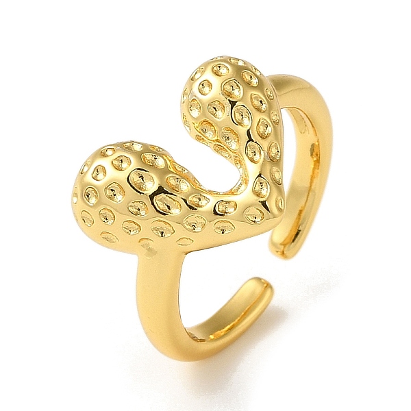 PandaHall Rack Plating Brass Open Cuff Rings for Women, Heart, Real 18K Gold Plated, US Size 7(17.3mm) Brass Heart
PandaHall Rack Plating Brass Open Cuff Rings for Women, Heart, Real 18K Gold Plated, US Size 7(17.3mm) Brass Heart