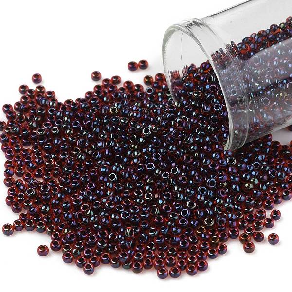 PandaHall TOHO Round Seed Beads, Japanese Seed Beads, (400) Black Lined Dark Ruby Luster, 11/0, 2.2mm, Hole: 0.8mm, about 5555pcs/50g Glass
PandaHall TOHO Round Seed Beads, Japanese Seed Beads, (400) Black Lined Dark Ruby Luster, 11/0, 2.2mm, Hole: 0.8mm, about 5555pcs/50g Glass