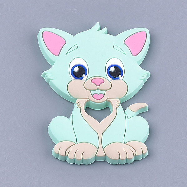 PandaHall Food Grade Eco-Friendly Silicone Kitten Cabochons, Chewing Beads For Teethers, DIY Nursing Necklaces Making, Cartoon Cat..., Green
PandaHall Food Grade Eco-Friendly Silicone Kitten Cabochons, Chewing Beads For Teethers, DIY Nursing Necklaces Making, Cartoon Cat..., Green