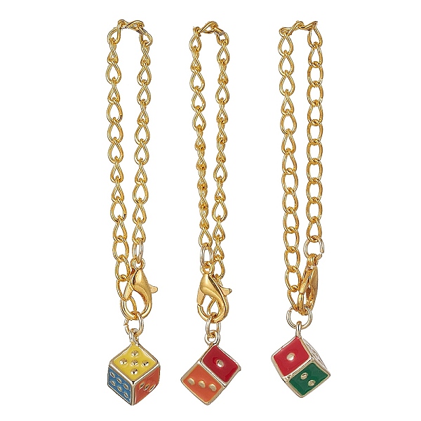 PandaHall Dice Alloy Enamel Cup Pendant Decorations, with Iron Twisted Chains Curb Chains and Zinc Alloy Lobster Claw Clasps, Colorful, 66mm..., Multicolor
PandaHall Dice Alloy Enamel Cup Pendant Decorations, with Iron Twisted Chains Curb Chains and Zinc Alloy Lobster Claw Clasps, Colorful, 66mm..., Multicolor
