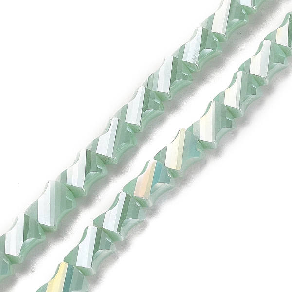 PandaHall Electroplated Glass Beads Strands, Half Rainbow Plated, Faceted Twist Rectangle, Medium Aquamarine, 10x8x5mm, Hole: 1.2mm, about...
PandaHall Electroplated Glass Beads Strands, Half Rainbow Plated, Faceted Twist Rectangle, Medium Aquamarine, 10x8x5mm, Hole: 1.2mm, about...