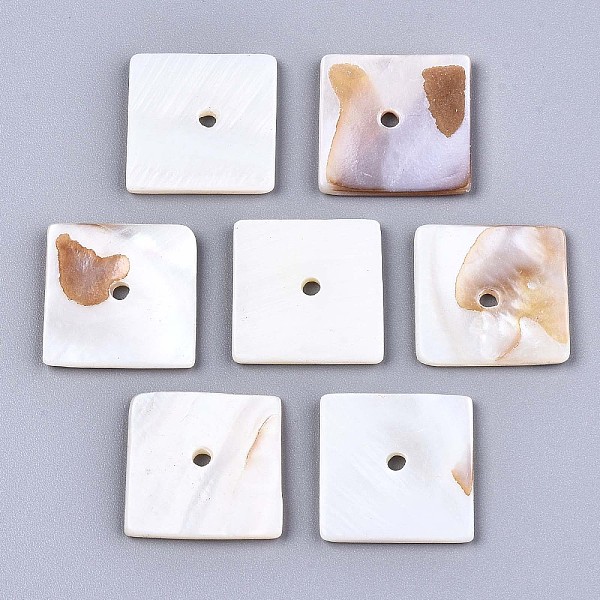 PandaHall Natural Freshwater Shell Beads, Square, Seashell Color, 20x20x2mm, Hole: 2.5mm Freshwater Shell Square
PandaHall Natural Freshwater Shell Beads, Square, Seashell Color, 20x20x2mm, Hole: 2.5mm Freshwater Shell Square