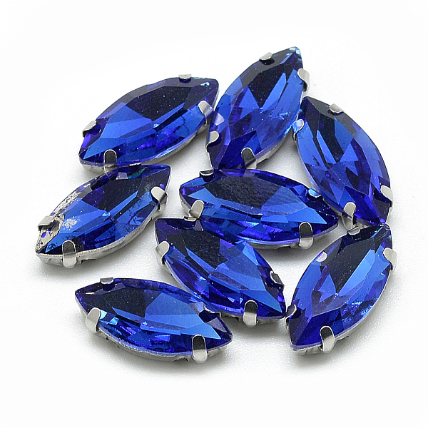 PandaHall Sew on Rhinestone, Multi-strand Links, Glass Rhinestone, with Platinum Tone Brass Prong Settings, Garments Accessories, Faceted..., Blue
PandaHall Sew on Rhinestone, Multi-strand Links, Glass Rhinestone, with Platinum Tone Brass Prong Settings, Garments Accessories, Faceted..., Blue