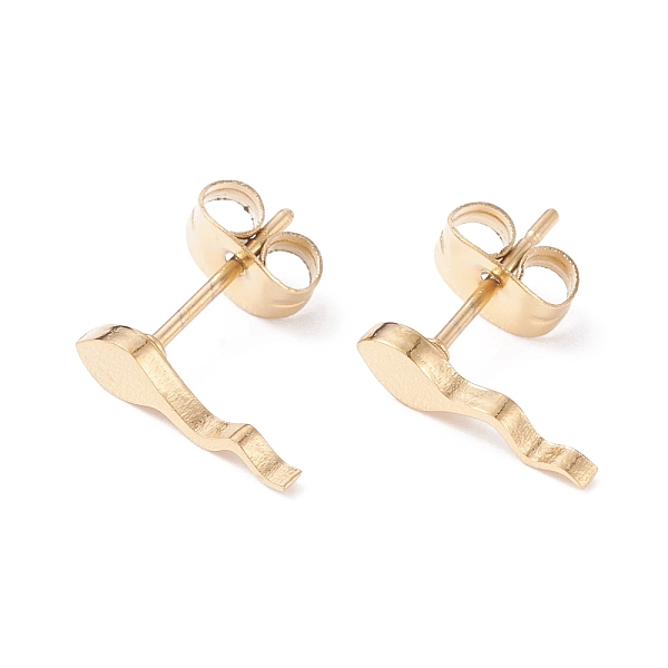 PandaHall Tadpole Shape 304 Stainless Steel Stud Earrings for Women, Golden, 11.5x3mm, Pin: 0.7mm 304 Stainless Steel Other Animal
PandaHall Tadpole Shape 304 Stainless Steel Stud Earrings for Women, Golden, 11.5x3mm, Pin: 0.7mm 304 Stainless Steel Other Animal