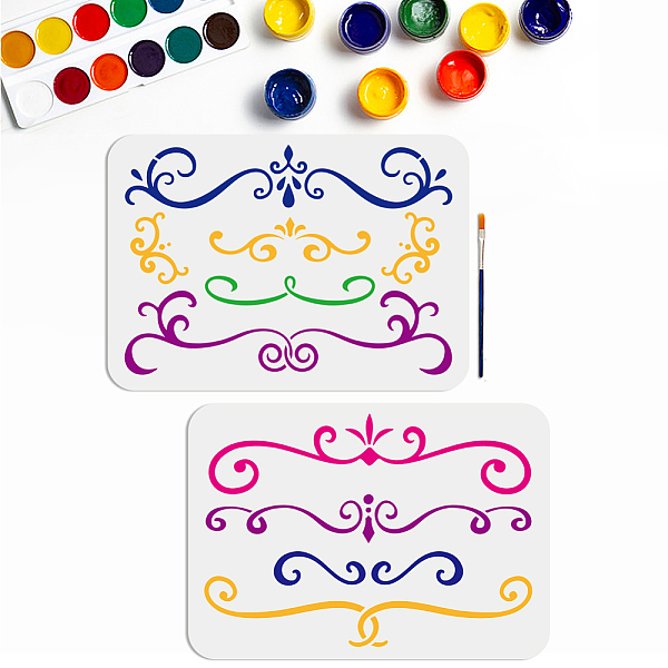 PandaHall MAYJOYDIY US 1 Set PET Hollow Out Drawing Painting Stencils, for DIY Scrapbook, Photo Album, with 1Pc Art Paint Brushes, Floral...
PandaHall MAYJOYDIY US 1 Set PET Hollow Out Drawing Painting Stencils, for DIY Scrapbook, Photo Album, with 1Pc Art Paint Brushes, Floral...