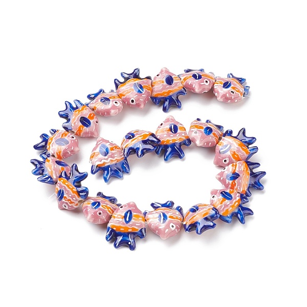 PandaHall Handmade Porcelain Beads, Fish, Dark Blue, 17~18x21~22x7~7.5mm, Hole: 2mm Porcelain Fish
PandaHall Handmade Porcelain Beads, Fish, Dark Blue, 17~18x21~22x7~7.5mm, Hole: 2mm Porcelain Fish