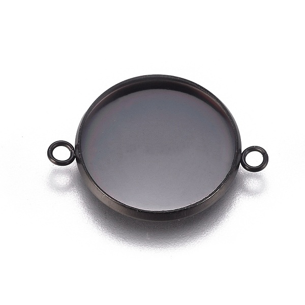 PandaHall 304 Stainless Steel Cabochon Connector Settings, Plain Edge Bezel Cups, Flat Round, Electrophoresis Black, Tray: 16mm...
PandaHall 304 Stainless Steel Cabochon Connector Settings, Plain Edge Bezel Cups, Flat Round, Electrophoresis Black, Tray: 16mm...