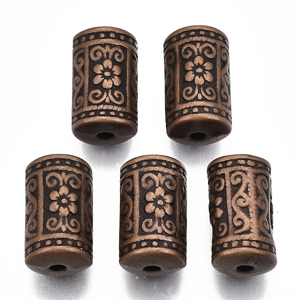 PandaHall CCB Plastic Beads, Column with Flower, Red Copper, 17x10.5x10mm, Hole: 2mm, about 378pcs/500g Plastic Column
PandaHall CCB Plastic Beads, Column with Flower, Red Copper, 17x10.5x10mm, Hole: 2mm, about 378pcs/500g Plastic Column