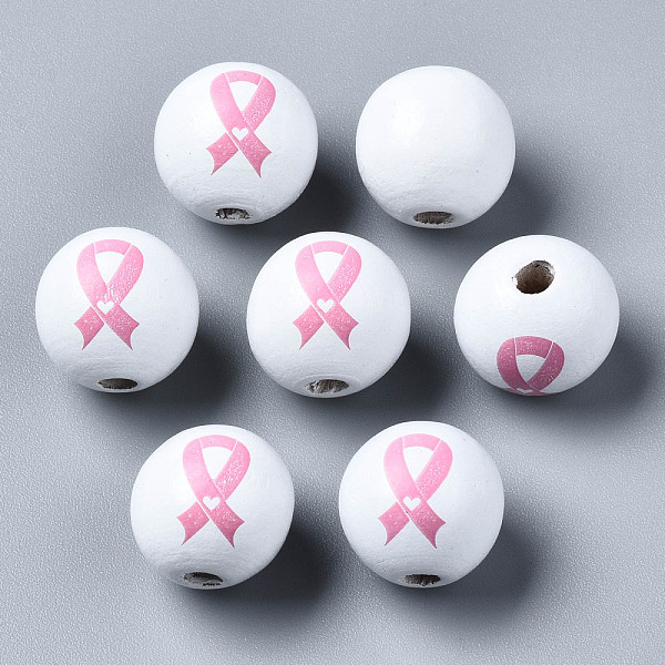 PandaHall Painted Natural Wood European Beads, Large Hole Beads, Printed, Round with Silk Ribbon, Pearl Pink, 16x15mm, Hole: 4mm Wood Round
PandaHall Painted Natural Wood European Beads, Large Hole Beads, Printed, Round with Silk Ribbon, Pearl Pink, 16x15mm, Hole: 4mm Wood Round