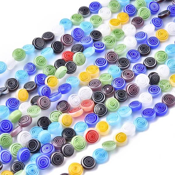 PandaHall Flat Round Handmade Millefiori Glass Beads, Mixed Color, 6x3mm, Hole: 0.5mm, about 65pcs/strand, 14.1 inch Millefiori Lampwork..., Multicolor
PandaHall Flat Round Handmade Millefiori Glass Beads, Mixed Color, 6x3mm, Hole: 0.5mm, about 65pcs/strand, 14.1 inch Millefiori Lampwork..., Multicolor