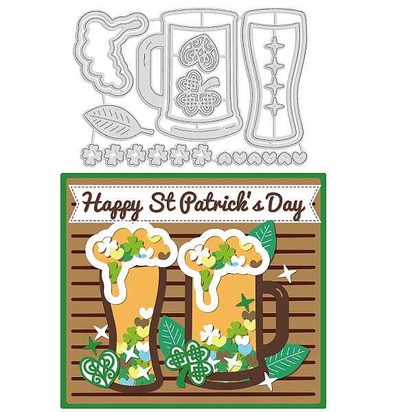 PandaHall Saint Patrick's Day Carbon Steel Cutting Dies Stencils, for DIY Scrapbooking, Photo Album, Decorative Embossing Paper Card...
PandaHall Saint Patrick's Day Carbon Steel Cutting Dies Stencils, for DIY Scrapbooking, Photo Album, Decorative Embossing Paper Card...