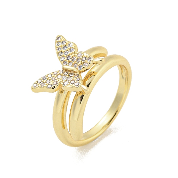PandaHall Rack Plated Brass Micro Pave Clear Cubic Zirconia Butterfly Finger Rings for Women, Lead Free & Cadmium Free, Long-Lasting Plated...
PandaHall Rack Plated Brass Micro Pave Clear Cubic Zirconia Butterfly Finger Rings for Women, Lead Free & Cadmium Free, Long-Lasting Plated...