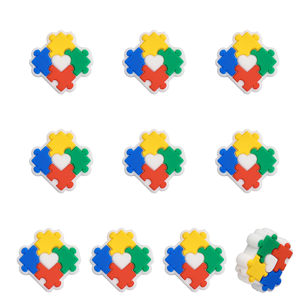 PandaHall CHGCRAFT 10Pcs Puzzle Pattern Silicone Beads for DIY Necklaces Bracelet Keychain Making Handmade Crafts, Colorful Silicone Others
PandaHall CHGCRAFT 10Pcs Puzzle Pattern Silicone Beads for DIY Necklaces Bracelet Keychain Making Handmade Crafts, Colorful Silicone Others