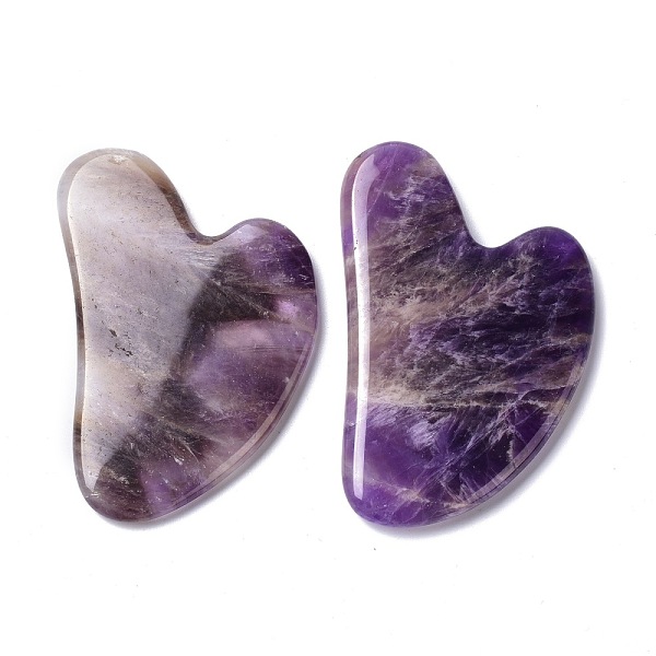 PandaHall Natural Amethyst Gua Sha Boards, Scraping Massage Tools, Gua Sha Facial Tools, Heart, 79~80x54~57x6~6.5mm Amethyst Heart
PandaHall Natural Amethyst Gua Sha Boards, Scraping Massage Tools, Gua Sha Facial Tools, Heart, 79~80x54~57x6~6.5mm Amethyst Heart
