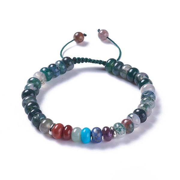 PandaHall Adjustable Nylon Cord Braided Bead Bracelets, with Natural Moss Agate Beads and Alloy Findings, 2-1/8 inch~2-3/4 inch(5.3~7.1cm)...
PandaHall Adjustable Nylon Cord Braided Bead Bracelets, with Natural Moss Agate Beads and Alloy Findings, 2-1/8 inch~2-3/4 inch(5.3~7.1cm)...