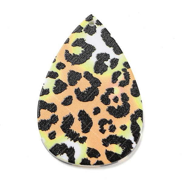 PandaHall Opaque Acrylic Pendants, Teardrop with Leopard Pattern, PeachPuff, 44.5x30x2.5mm, Hole: 1.8mm Acrylic Teardrop Brown
PandaHall Opaque Acrylic Pendants, Teardrop with Leopard Pattern, PeachPuff, 44.5x30x2.5mm, Hole: 1.8mm Acrylic Teardrop Brown