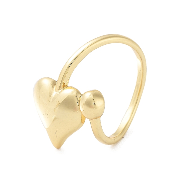 PandaHall Rack Plating Brass Open Cuff Rings, Cadmium Free & Lead Free, Long-Lasting Plated, Heart, Real 18K Gold Plated, US Size 7 1/4...
PandaHall Rack Plating Brass Open Cuff Rings, Cadmium Free & Lead Free, Long-Lasting Plated, Heart, Real 18K Gold Plated, US Size 7 1/4...