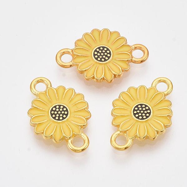 PandaHall Golden Tone Alloy Links connectors, with Enamel, Daisy Flower, Gold, 20.5x13.5x2.5mm, Hole: 2mm Alloy+Enamel Flower Gold
PandaHall Golden Tone Alloy Links connectors, with Enamel, Daisy Flower, Gold, 20.5x13.5x2.5mm, Hole: 2mm Alloy+Enamel Flower Gold