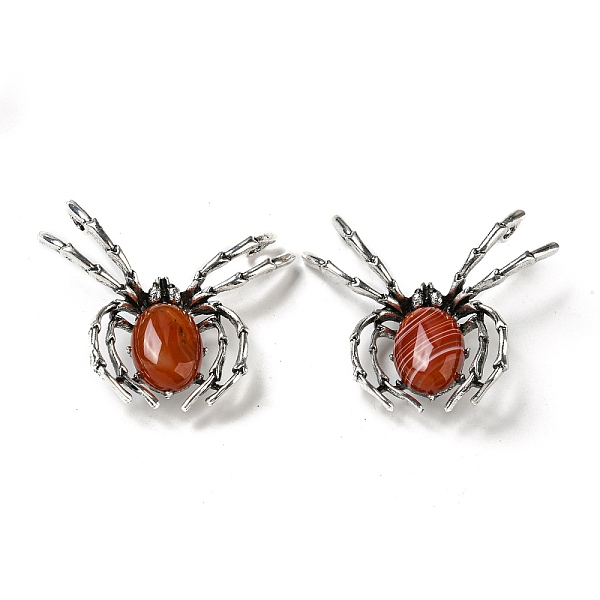 PandaHall Dual-use Items Alloy Brooch, with Natural Red Agate and Rhinestone, Spider, 46x54x12mm, Hole: 4x3.5mm Red Agate Spider
PandaHall Dual-use Items Alloy Brooch, with Natural Red Agate and Rhinestone, Spider, 46x54x12mm, Hole: 4x3.5mm Red Agate Spider