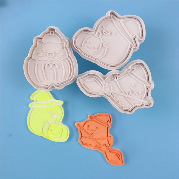 PandaHall Food Grade Plastic Cookie Cutter Sets, Cookies Moulds, DIY Biscuit Baking Tool, for Halloween, WhiteSmoke, 62~70.5x60~91x53~54mm..., White
PandaHall Food Grade Plastic Cookie Cutter Sets, Cookies Moulds, DIY Biscuit Baking Tool, for Halloween, WhiteSmoke, 62~70.5x60~91x53~54mm..., White