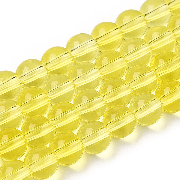 PandaHall Transparent Glass Beads Strands, Round, Yellow, 6~6.5mm, Hole: 1.4mm, about 67~70pcs/strand, 14.76 inch~15.16 inch(37.5~38.5cm)...
PandaHall Transparent Glass Beads Strands, Round, Yellow, 6~6.5mm, Hole: 1.4mm, about 67~70pcs/strand, 14.76 inch~15.16 inch(37.5~38.5cm)...