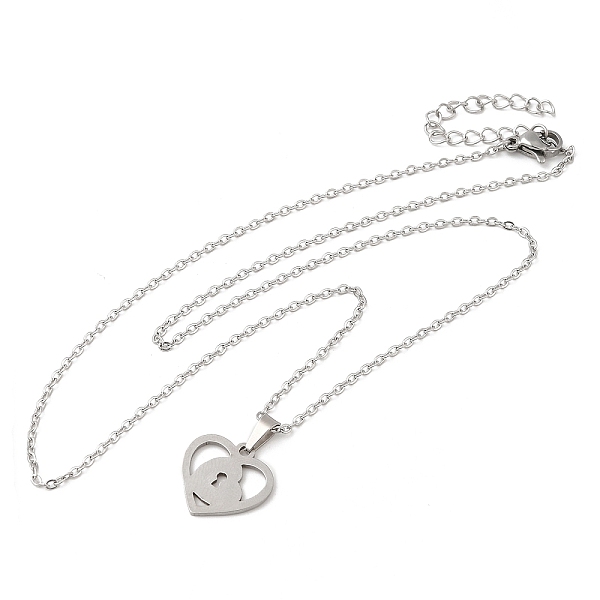 PandaHall 306 Stainless Steel Pendant Necklace for Women, Lock, 17.72 inch(45cm), pendants: 15x15mm. Stainless Steel Lock
PandaHall 306 Stainless Steel Pendant Necklace for Women, Lock, 17.72 inch(45cm), pendants: 15x15mm. Stainless Steel Lock
