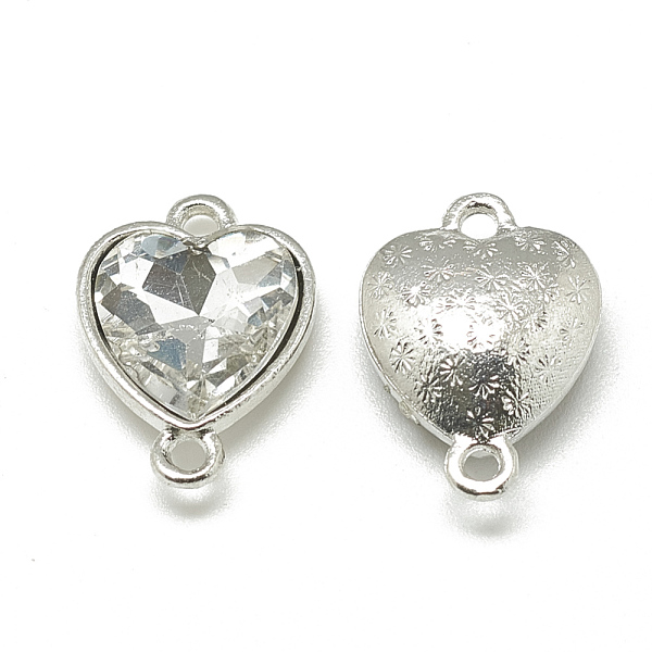 PandaHall Alloy Glass Links connectors, Faceted, Heart, Platinum, Clear, 19.5x14x6.5mm, Hole: 1.5mm Alloy+Glass Heart Clear
PandaHall Alloy Glass Links connectors, Faceted, Heart, Platinum, Clear, 19.5x14x6.5mm, Hole: 1.5mm Alloy+Glass Heart Clear