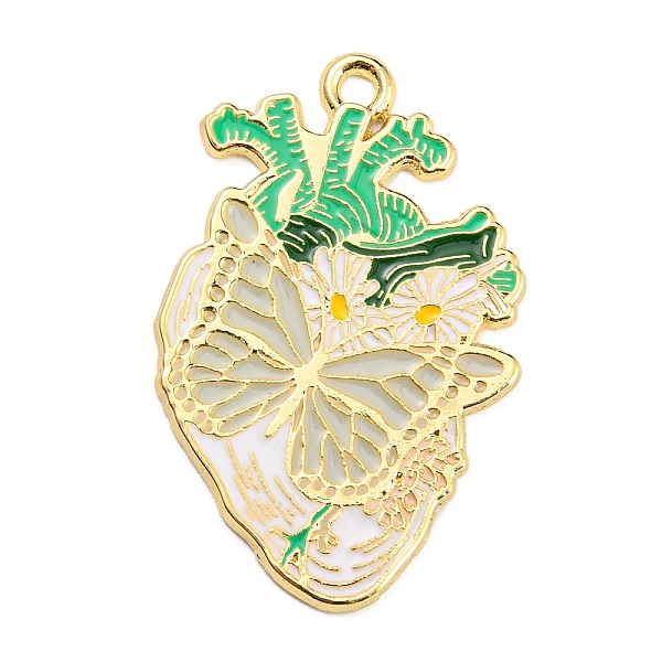 PandaHall Alloy Enamel Pendants, Golden, Heart Charm, Butterfly, 33~33.5x21~21.5x1.3~1.4mm, Hole: 1.8mm Alloy+Enamel Butterfly
PandaHall Alloy Enamel Pendants, Golden, Heart Charm, Butterfly, 33~33.5x21~21.5x1.3~1.4mm, Hole: 1.8mm Alloy+Enamel Butterfly