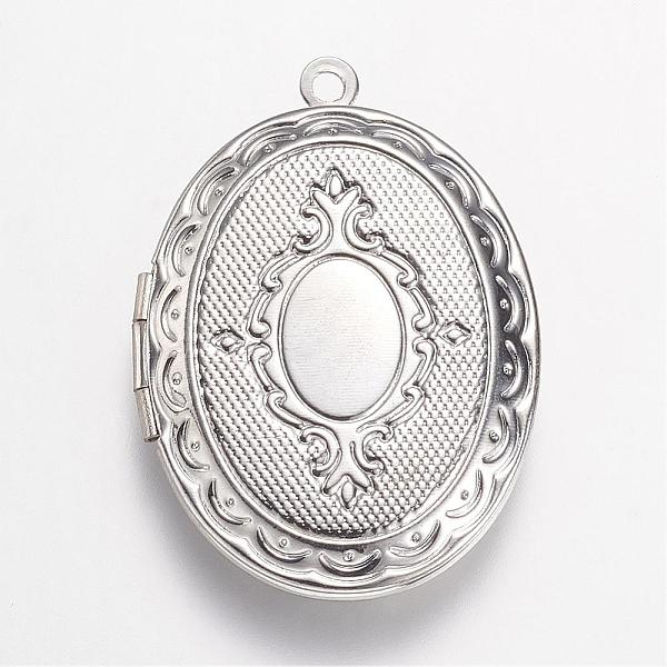 PandaHall Brass Locket Pendants, Oval, Platinum, 33.5x23.5x5mm, Hole: 1.5mm Brass Oval
PandaHall Brass Locket Pendants, Oval, Platinum, 33.5x23.5x5mm, Hole: 1.5mm Brass Oval