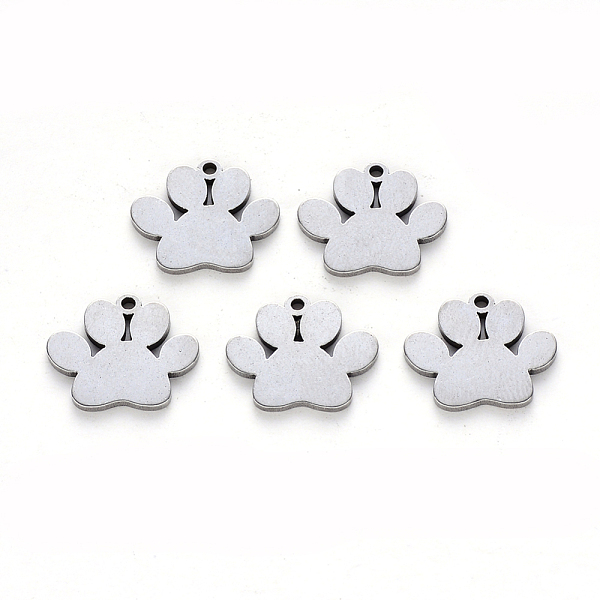 PandaHall 304 Stainless Steel Charms, Laser Cut, Dogs Paw Print, Stainless Steel Color, 13x15x1mm, Hole: 1.2mm 304 Stainless Steel Dog
PandaHall 304 Stainless Steel Charms, Laser Cut, Dogs Paw Print, Stainless Steel Color, 13x15x1mm, Hole: 1.2mm 304 Stainless Steel Dog