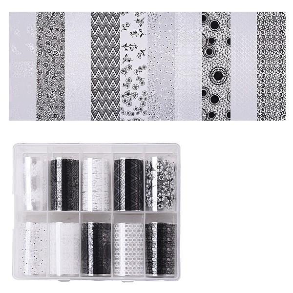 PandaHall Hollow Nail Art Transfer Stickers, Nail Decals, DIY Nail Tips Decoration for Women, White & Black, Mixed Patterns, 40mm, about..., Multicolor
PandaHall Hollow Nail Art Transfer Stickers, Nail Decals, DIY Nail Tips Decoration for Women, White & Black, Mixed Patterns, 40mm, about..., Multicolor