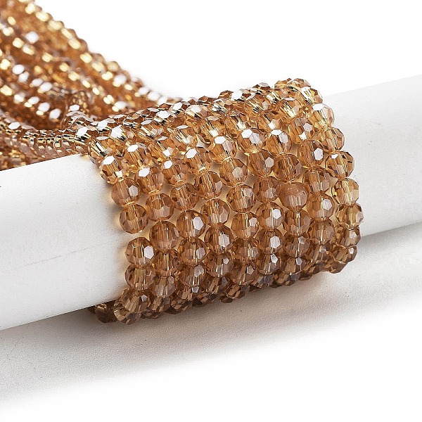 PandaHall Electroplate Transparent Glass Beads Strands, Faceted(32 Facets), Round, Pearl Luster Plated, Camel, 4mm, Hole: 0.7mm, about..., Brown
PandaHall Electroplate Transparent Glass Beads Strands, Faceted(32 Facets), Round, Pearl Luster Plated, Camel, 4mm, Hole: 0.7mm, about..., Brown