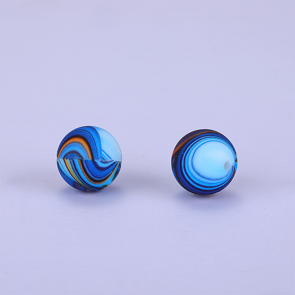 PandaHall Printed Round Silicone Focal Beads, Marine Blue, 15x15mm, Hole: 2mm Silicone Round
PandaHall Printed Round Silicone Focal Beads, Marine Blue, 15x15mm, Hole: 2mm Silicone Round